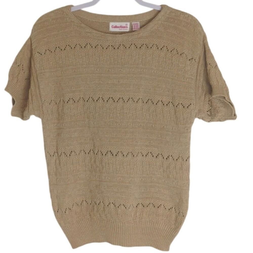 Vintage Cottagecore Textured Knit Sweater Women's Size Medium